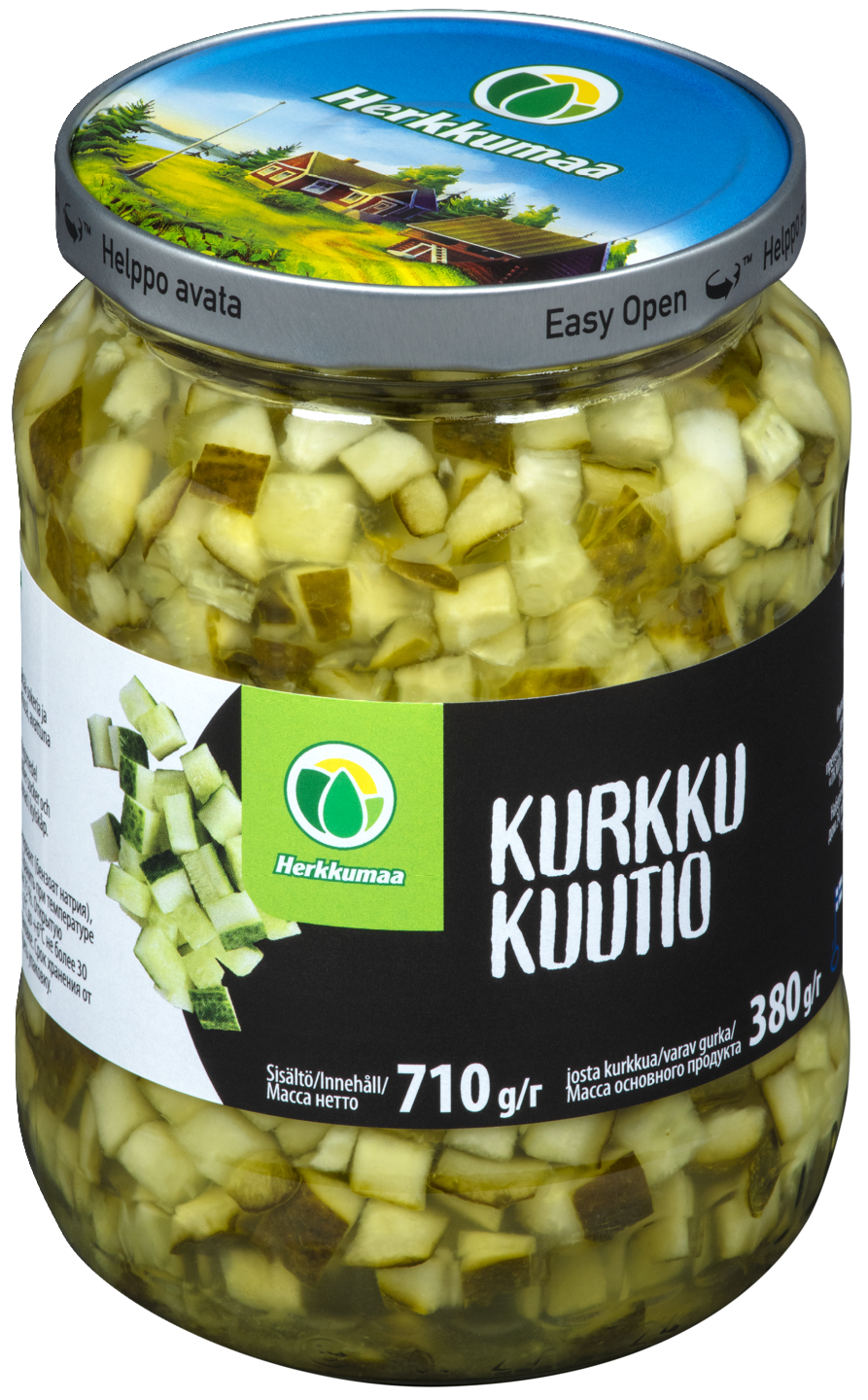 Herkkumaa Kurkkukuutio 710g/380g