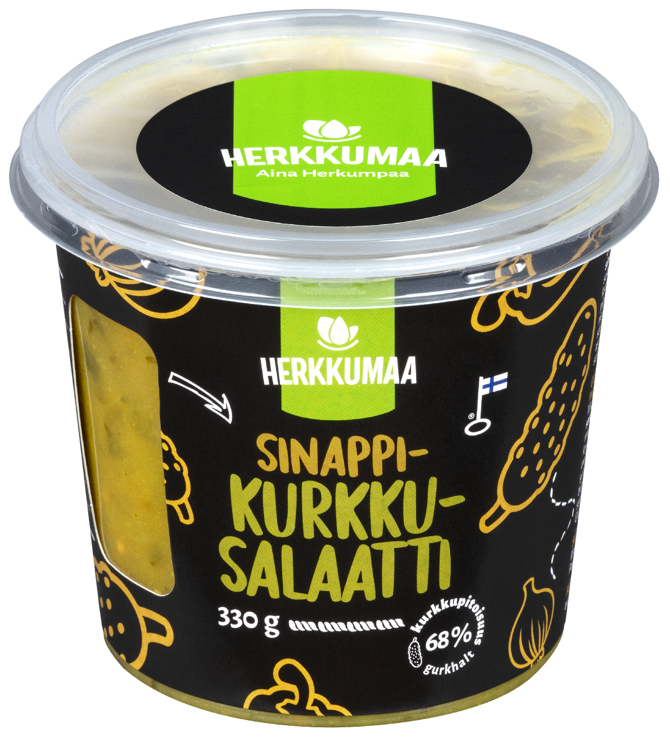 Herkkumaa Sinappikurkkusalaatti 330g