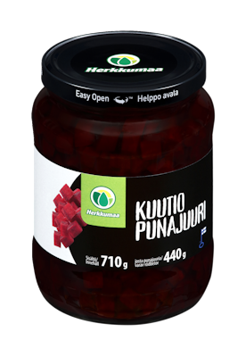 Herkkumaa Kuutiopunajuuria 710g/440g