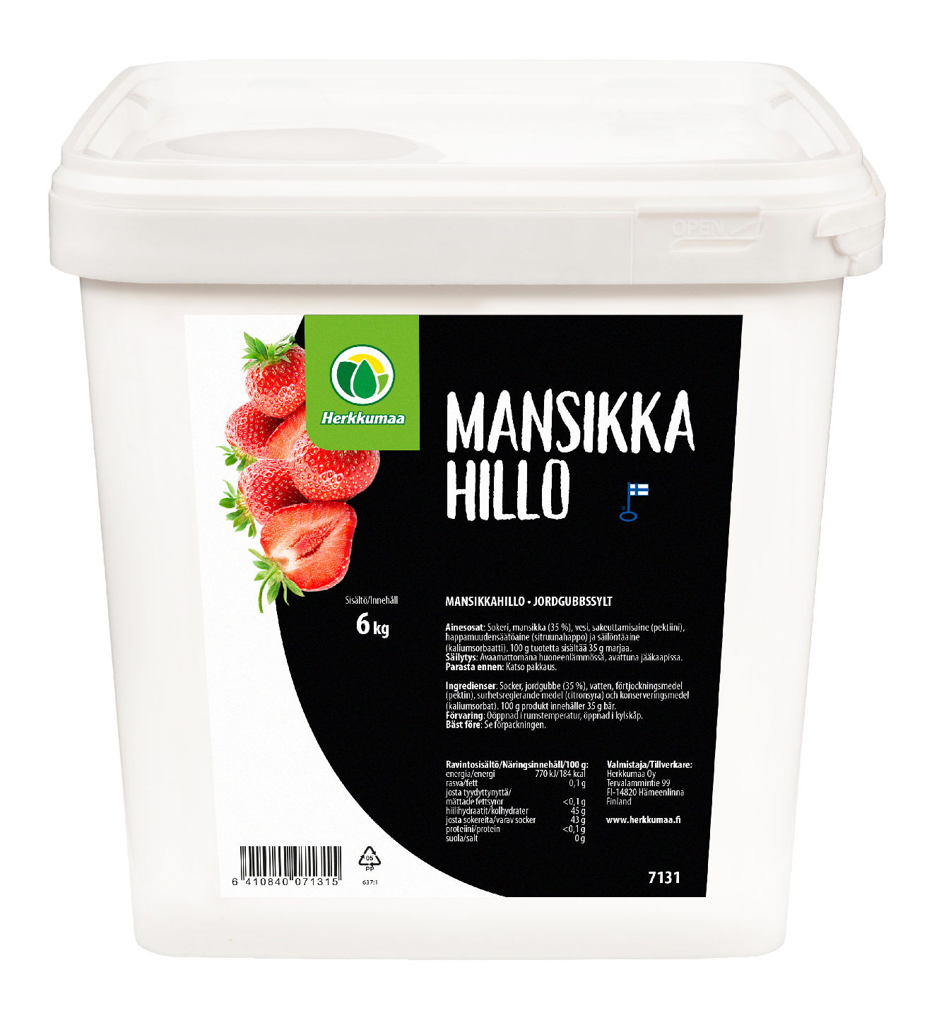 Herkkumaa mansikkahillo 6kg