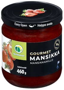 Herkkumaa Gourmet Mansikkahillo 460g