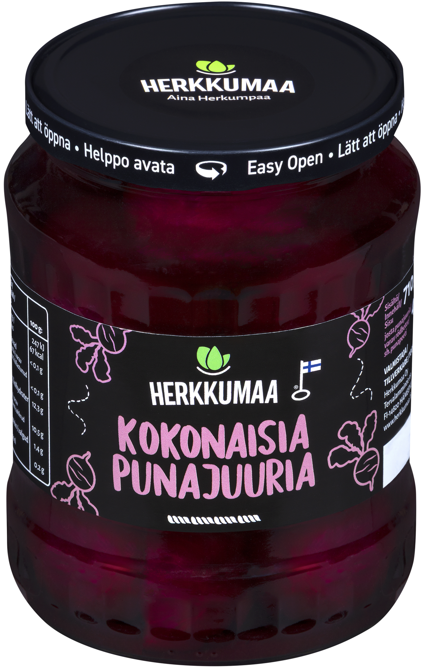 Herkkumaa Kokonaisia punajuuria 710g/440g