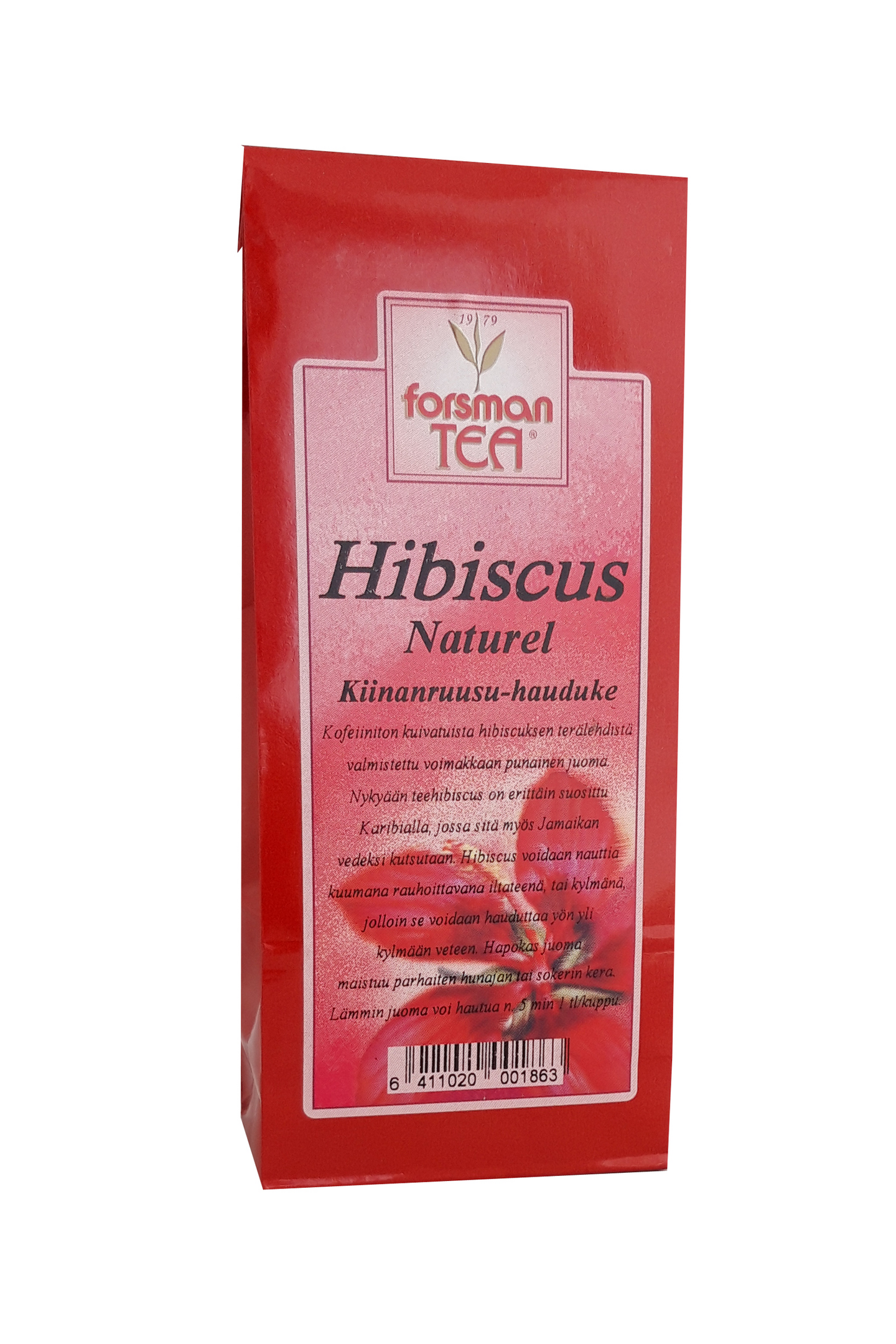 Forsman Tea Hibiscus Naturel Kiinanruusu-hauduke 60g | K-Ruoka Verkkokauppa