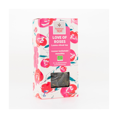 Forsman Love of Roses vihreä tee 15ps luomu