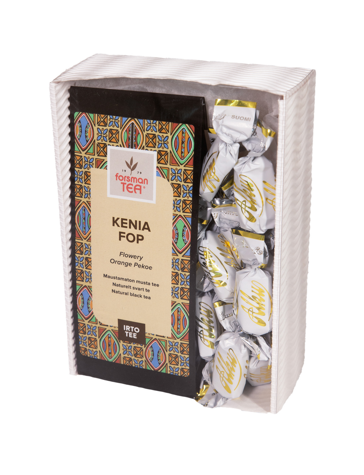 Forsman lahjapakkaus tee Kenia Fop 60g ja toffee 100g | K-Ruoka Verkkokauppa
