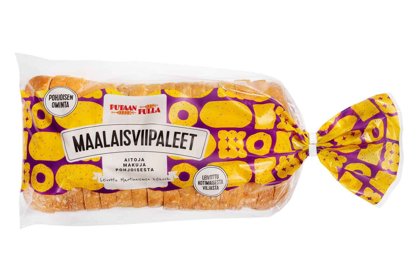 PutaanPulla Maalaisviipaleet 380g siivutettu vehnäleipä