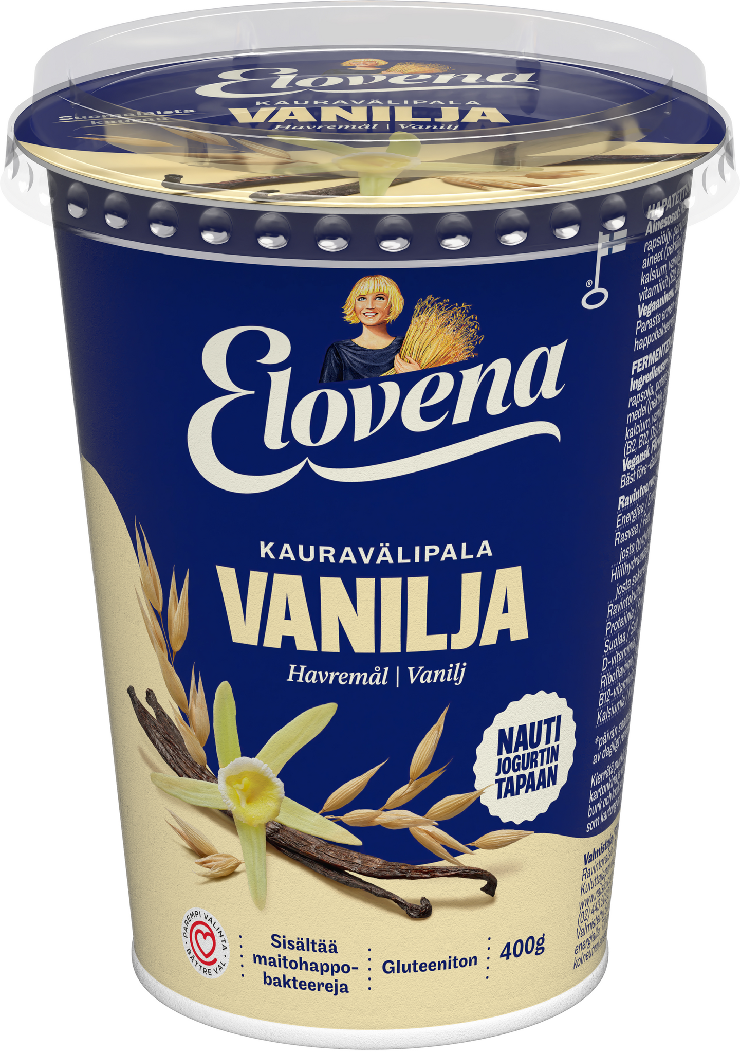 Elovena kauragurtti 400g vanilja gluteeniton