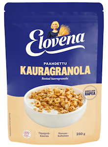 Elovena kauragranola 350g paahdettu-kaura