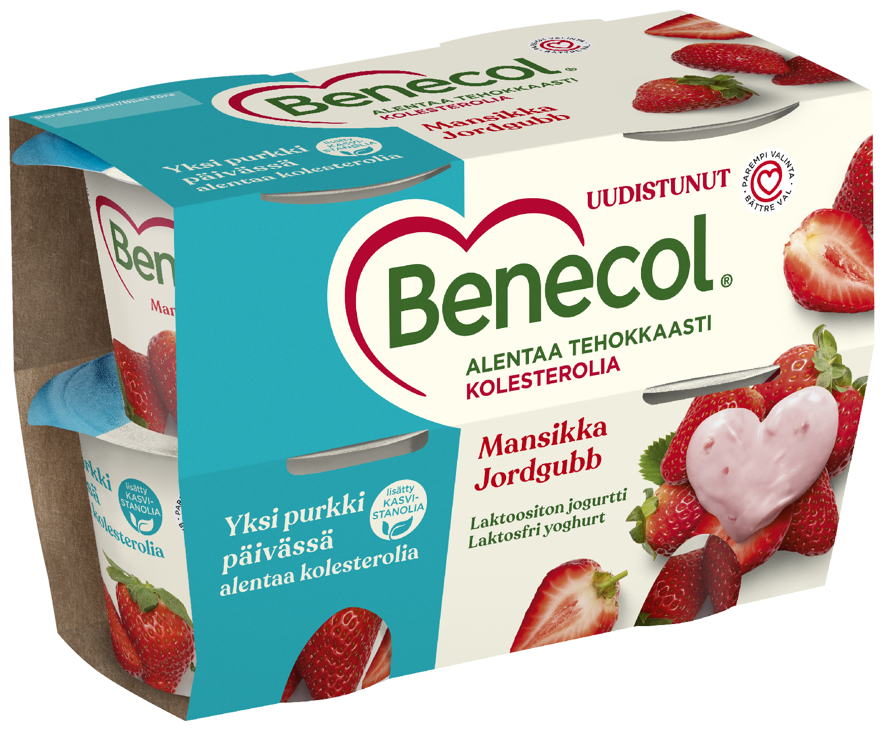 Benecol jogurtti 4x115g mansikka