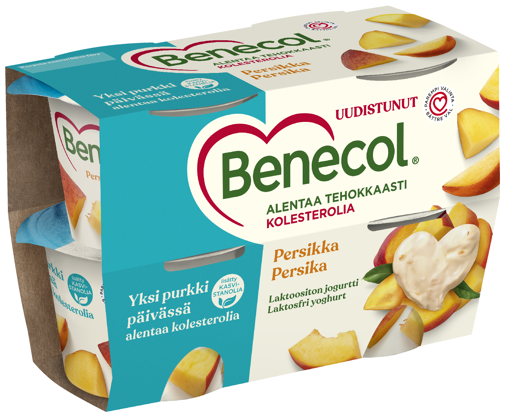 Benecol jogurtti 4x115g persikka