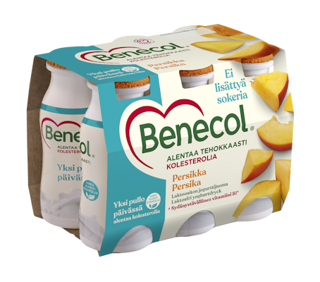 Benecol jogurttijuoma 6x100g persikka