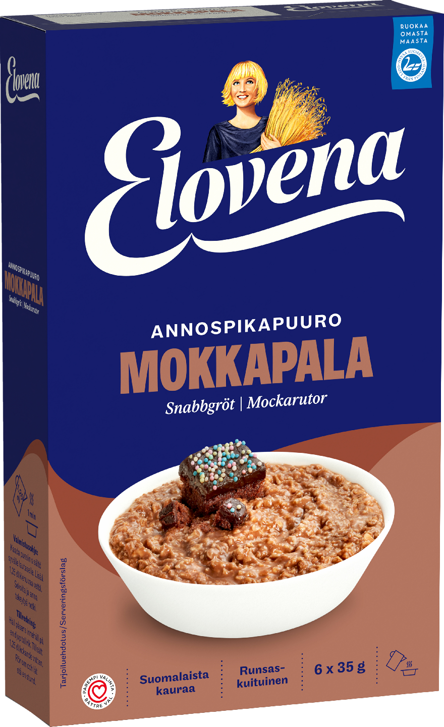 Elovena 6x35g annospikapuuro mokkapala