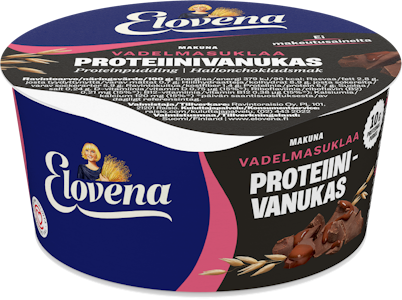 Elovena proteiinivanukas 150g vadelmasuklaa