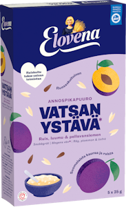 Elovena 175g vatsan ystävä ruis, luumu & pellavansiemen annospikapuuro