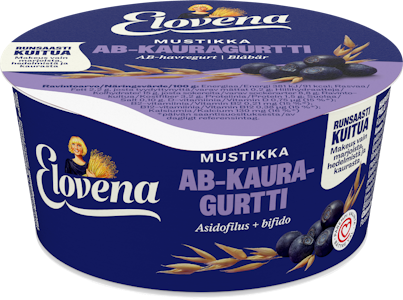 Elovena AB-kauragurtti 150g mustikka gluteeniton