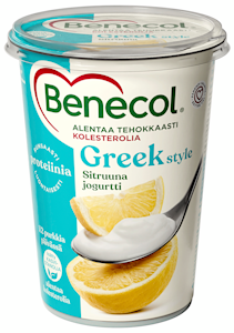 Benecol sitruuna kreikkalaistyylinen jogurtti 450g