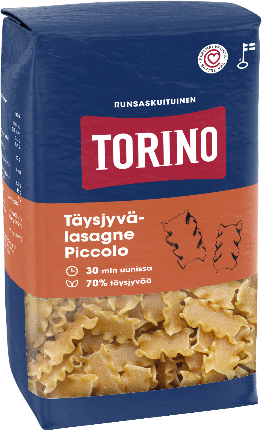 Torino täysjyvä lasagne piccolo 400 g | K-Ruoka Verkkokauppa