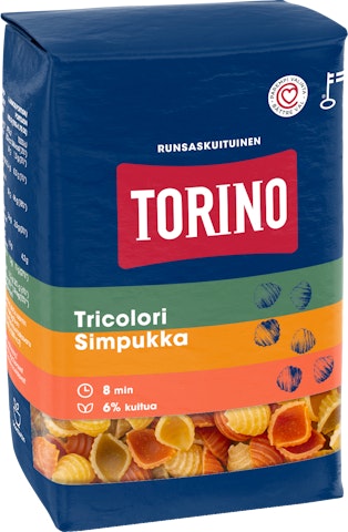 Torino tricolori simpukka pasta 425 g