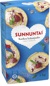 Sunnuntai Kruunu karkea vehnäjauho 1 kg