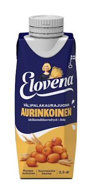 Elovena välipalakaurajuoma 2,5dl aurinkoinen