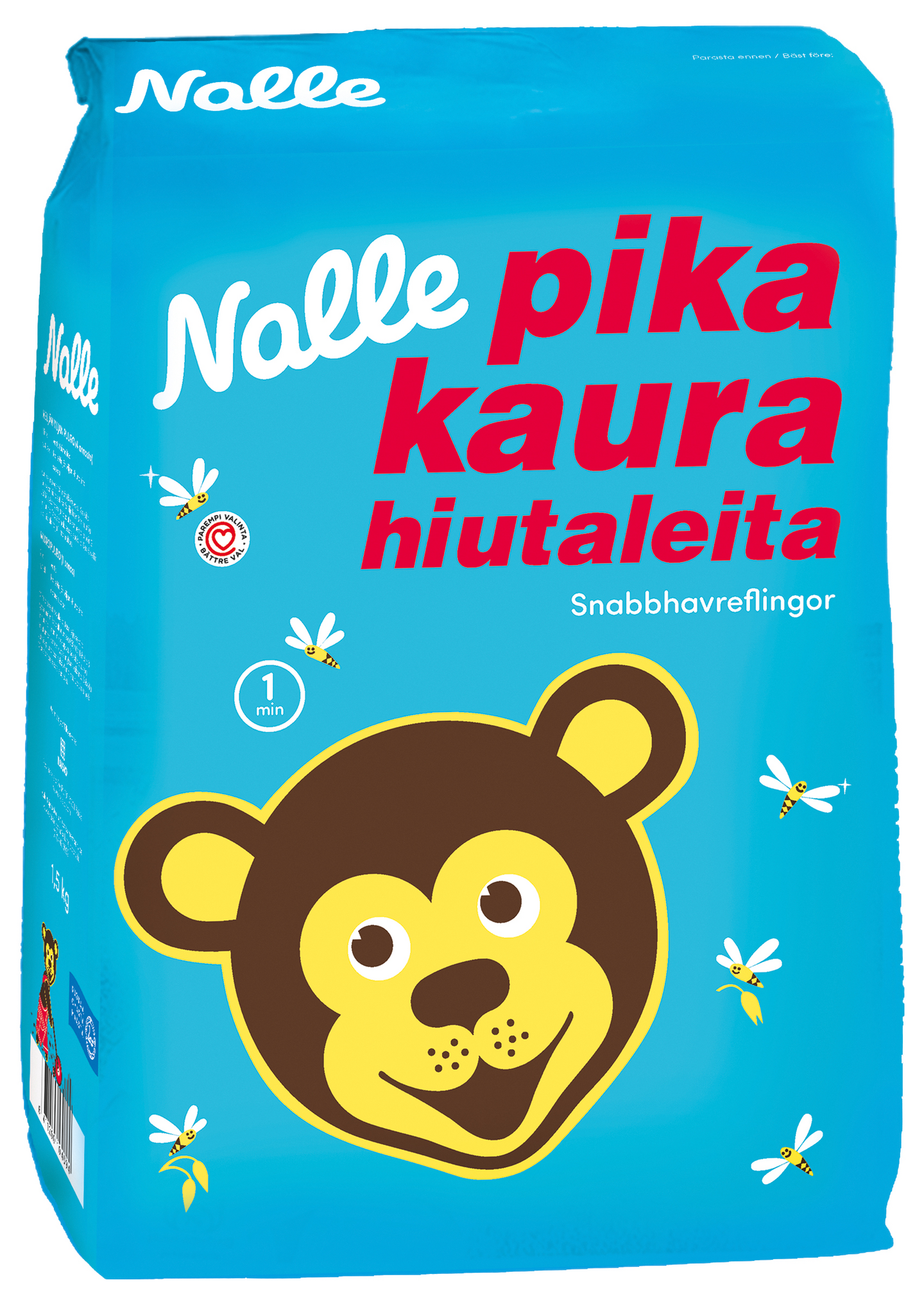 Nalle pikakaurahiutale 1,5 kg PUOLILAVA