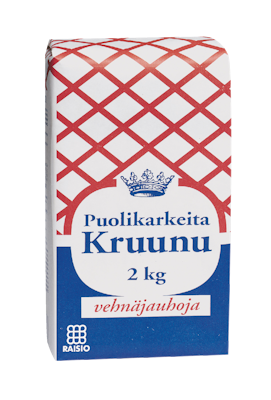 Kruunu puolikarkea vehnäjauho 2kg
