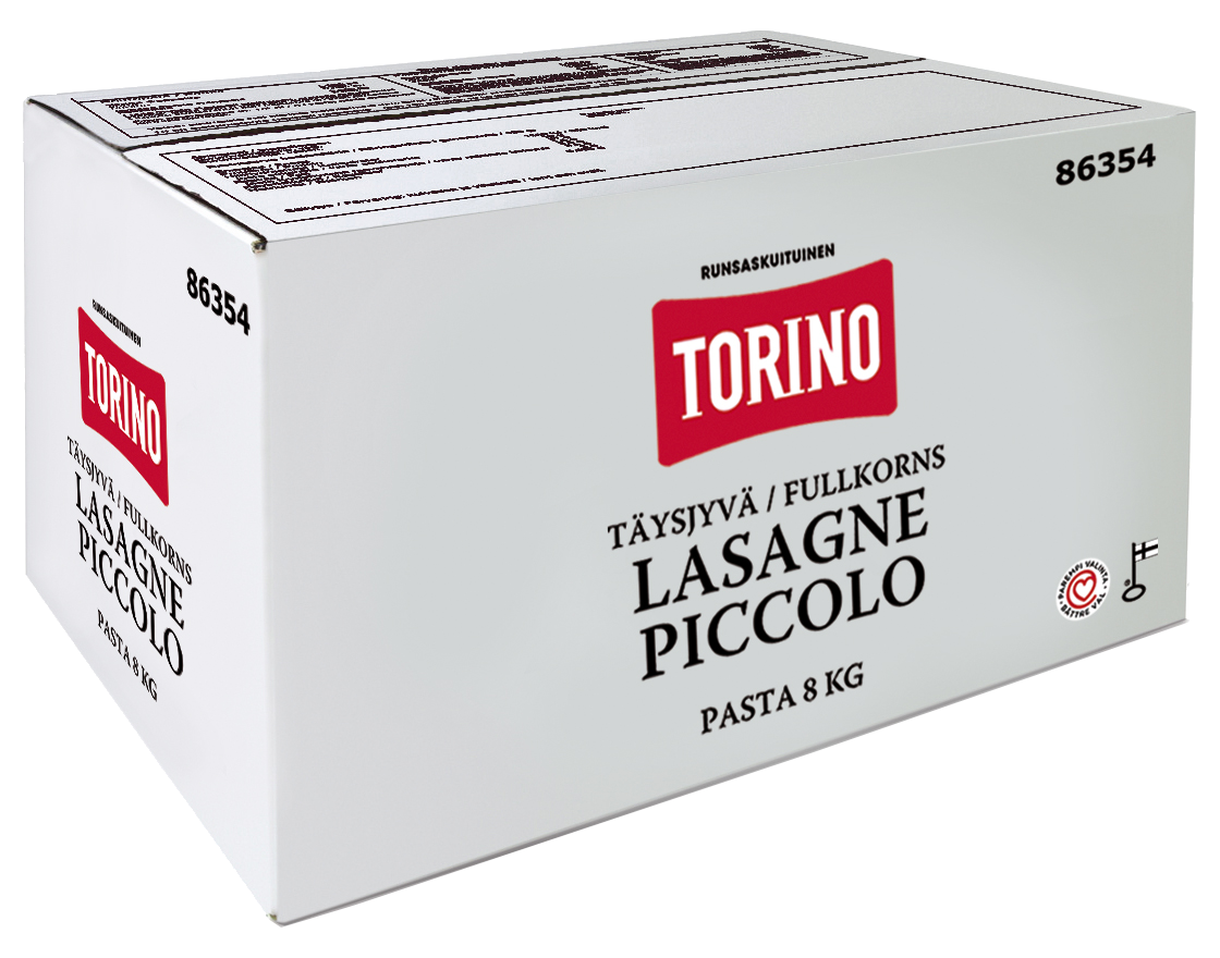Torino täysjyvä lasagne piccolo pasta 8kg