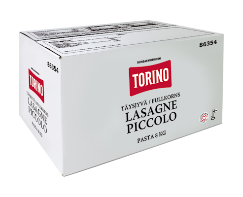 Torino täysjyvä lasagne piccolo pasta 8kg