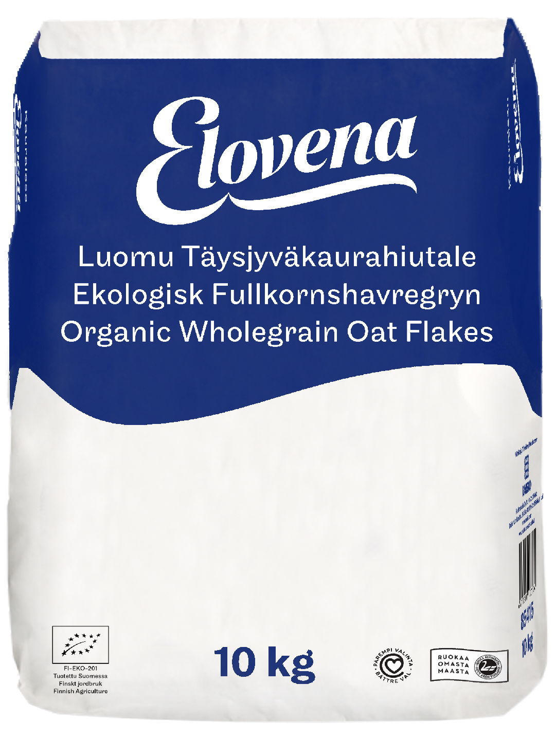 Elovena luomu täysjyväkaurahiutale 10kg