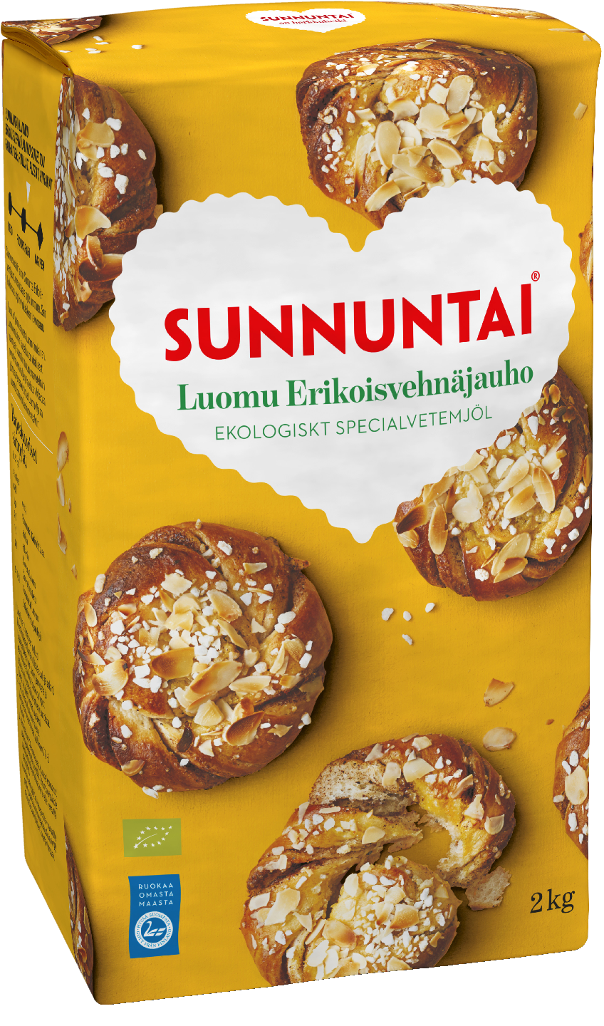 Sunnuntai luomu erikoisvehnäjauho 2 kg