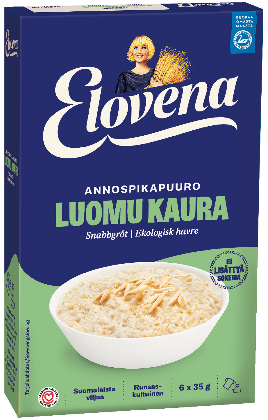 Elovena 6x35g annospikapuuro luomu