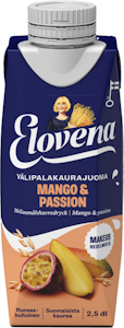 Elovena välipalakaurajuoma 2,5dl mango-passio