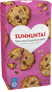 Sunnuntai GluteenitonTäysjyväkaurajauho 750g