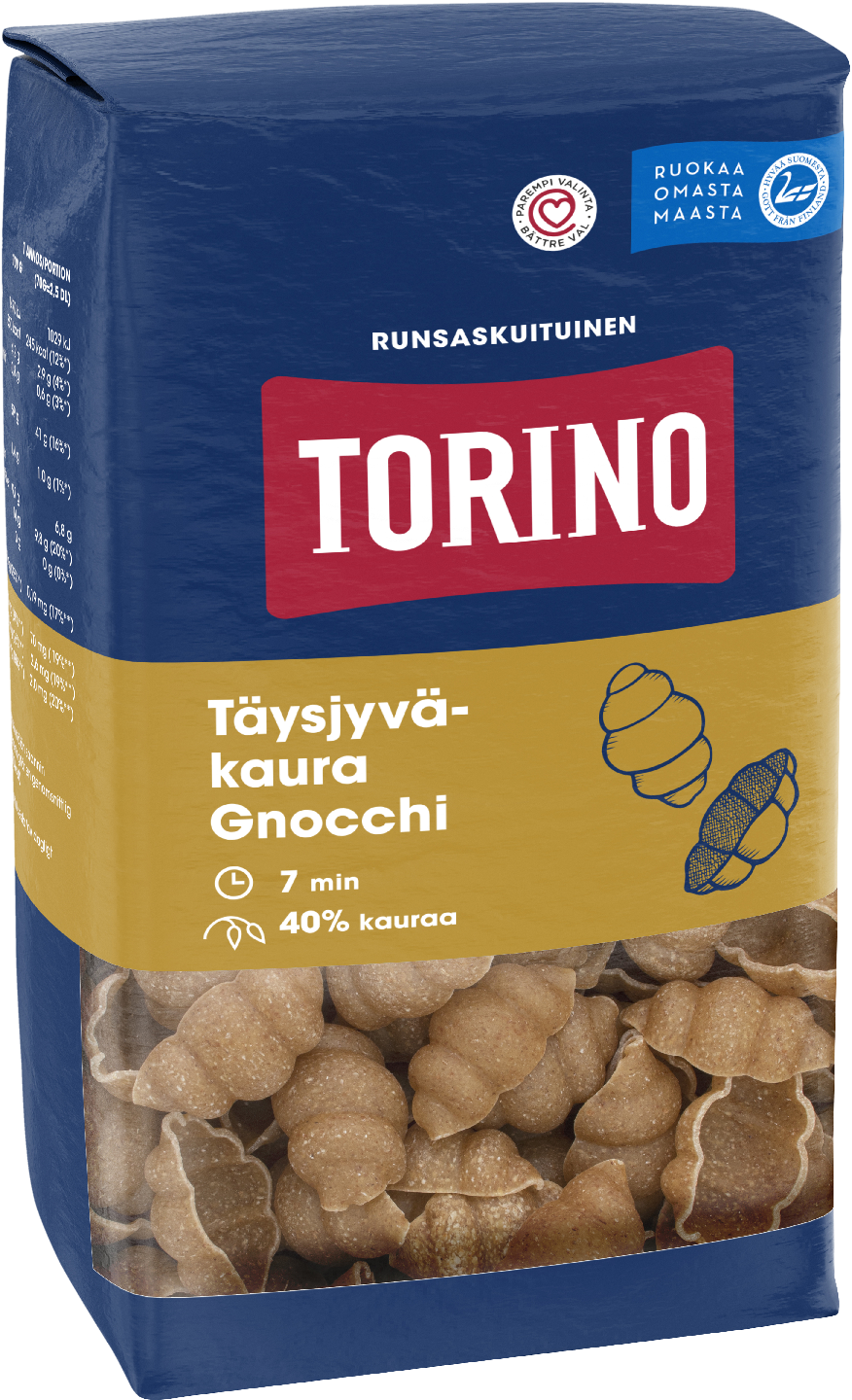 Torino Täysjyväkaura gnocchi pasta 400g