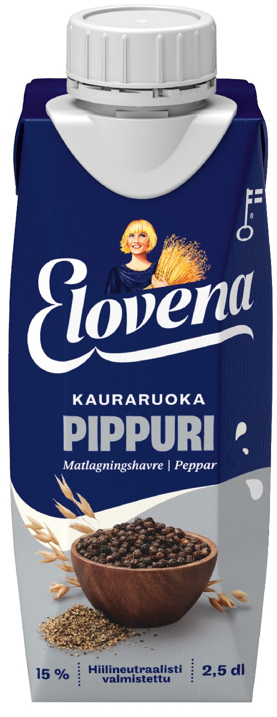 Elovena kauraruoka 2,5dl pippuri gluteeniton