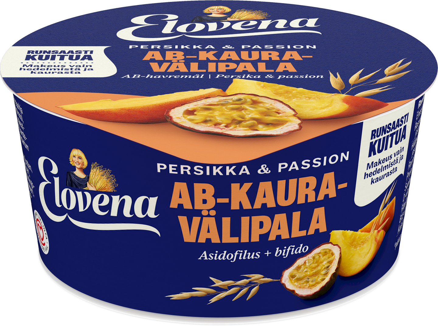 Elovena AB-kauragurtti 150g persikka-passionhedelmä gluteeniton