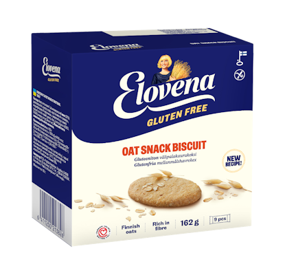 Elovena välipalakaurakeksi 9x18g gluteeniton