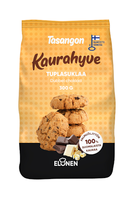 Tasangon kaurahyve tuplasuklaa pikkuleipiä 100% kaura 300g