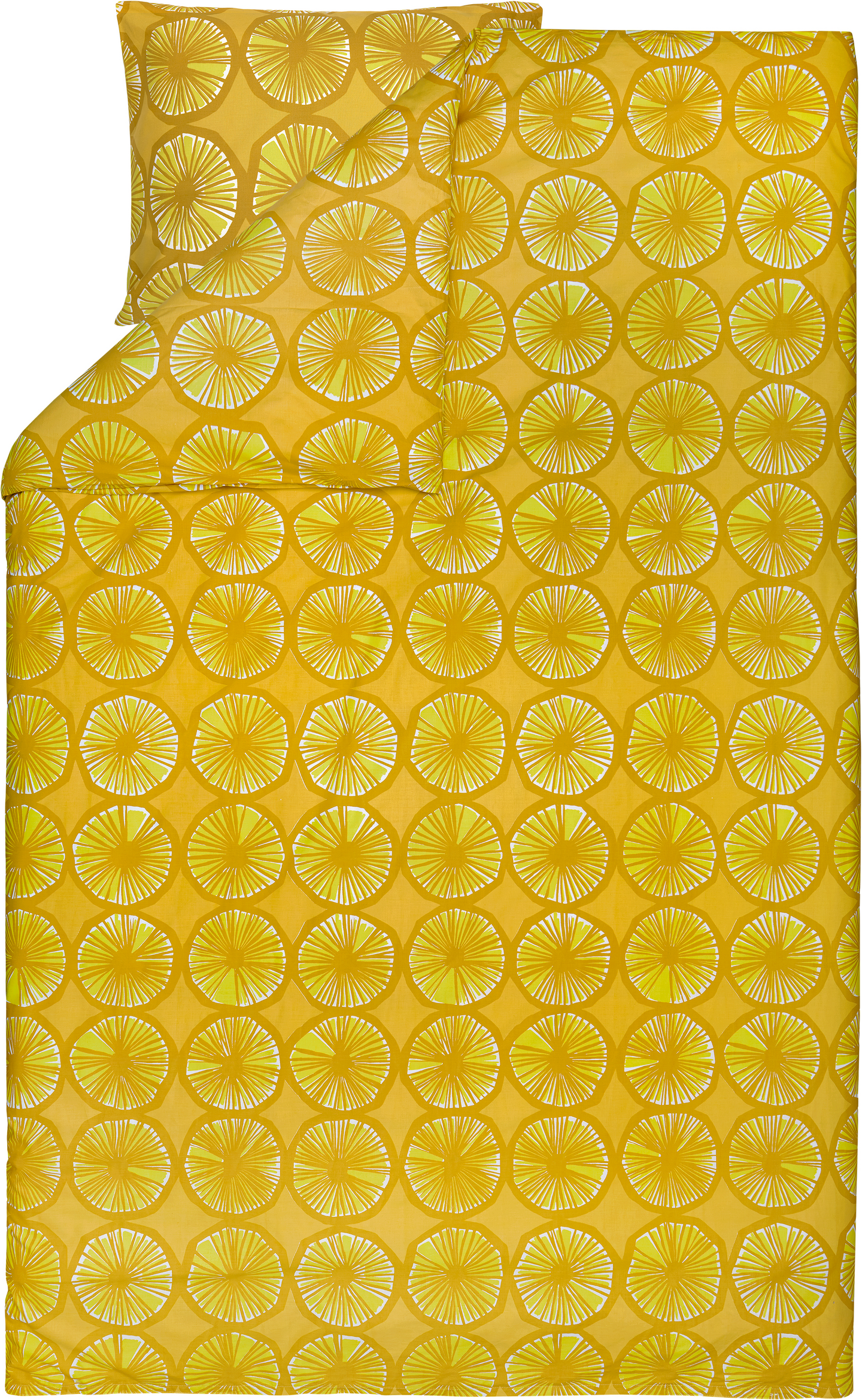 Marimekko Appelsiini pussilakanasetti keltainen | K-Ruoka Verkkokauppa