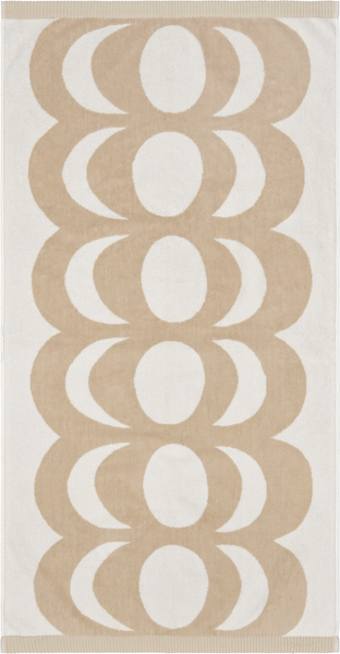 Marimekko Kaivo kylpypyyhe 70x140 cm beige-valkoinen