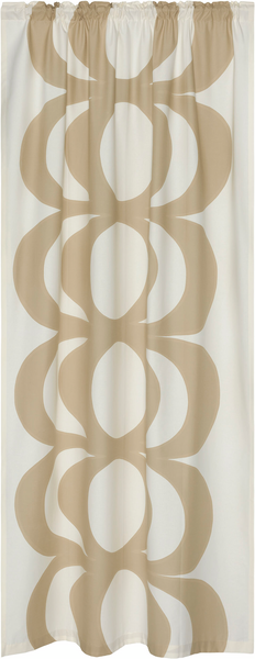 Marimekko Kaivo verho 145x250 cm beige-valkoinen