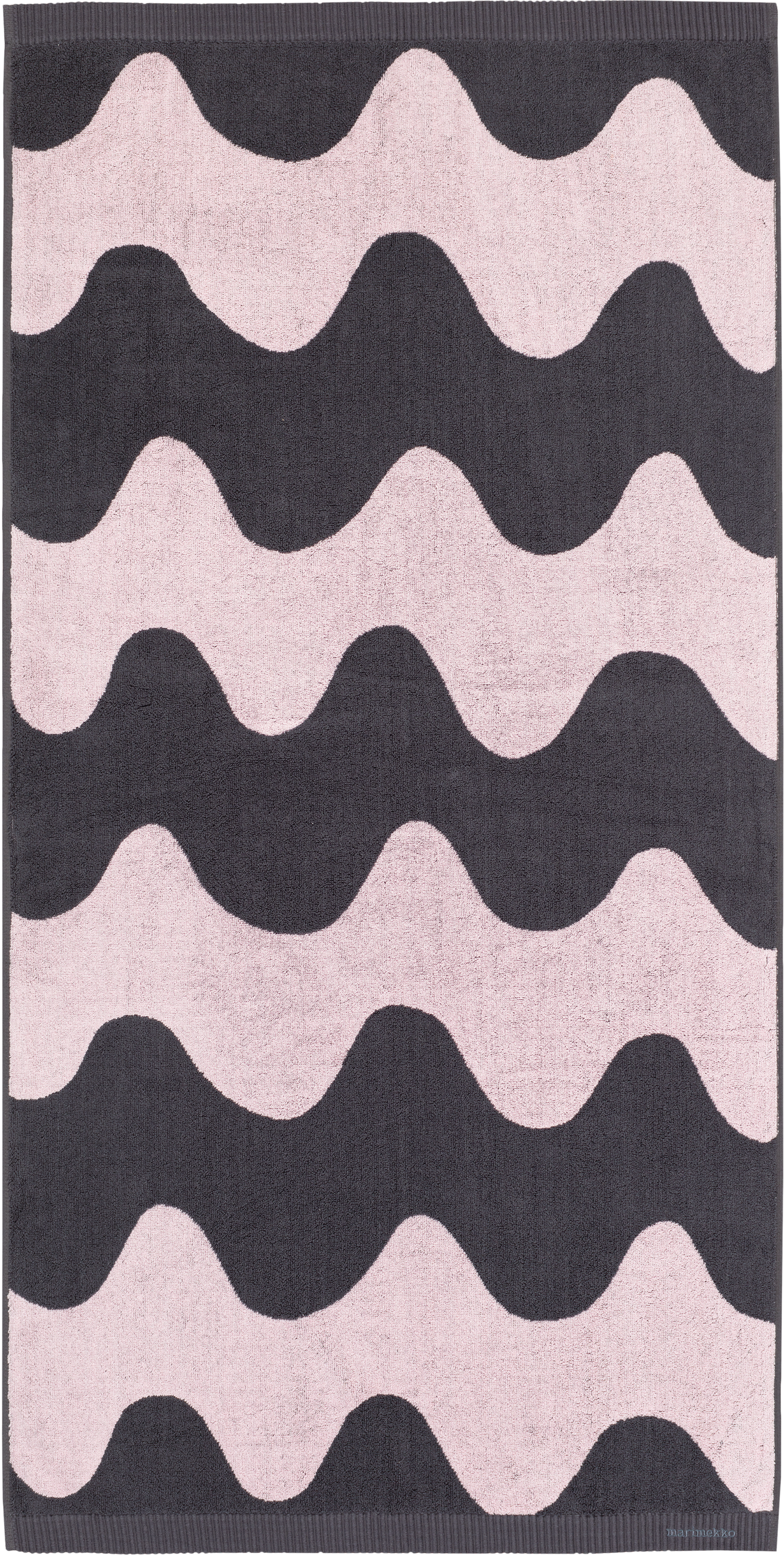Marimekko Lokki kylpypyyhe 70 x 140 cm blush-tummanharmaa
