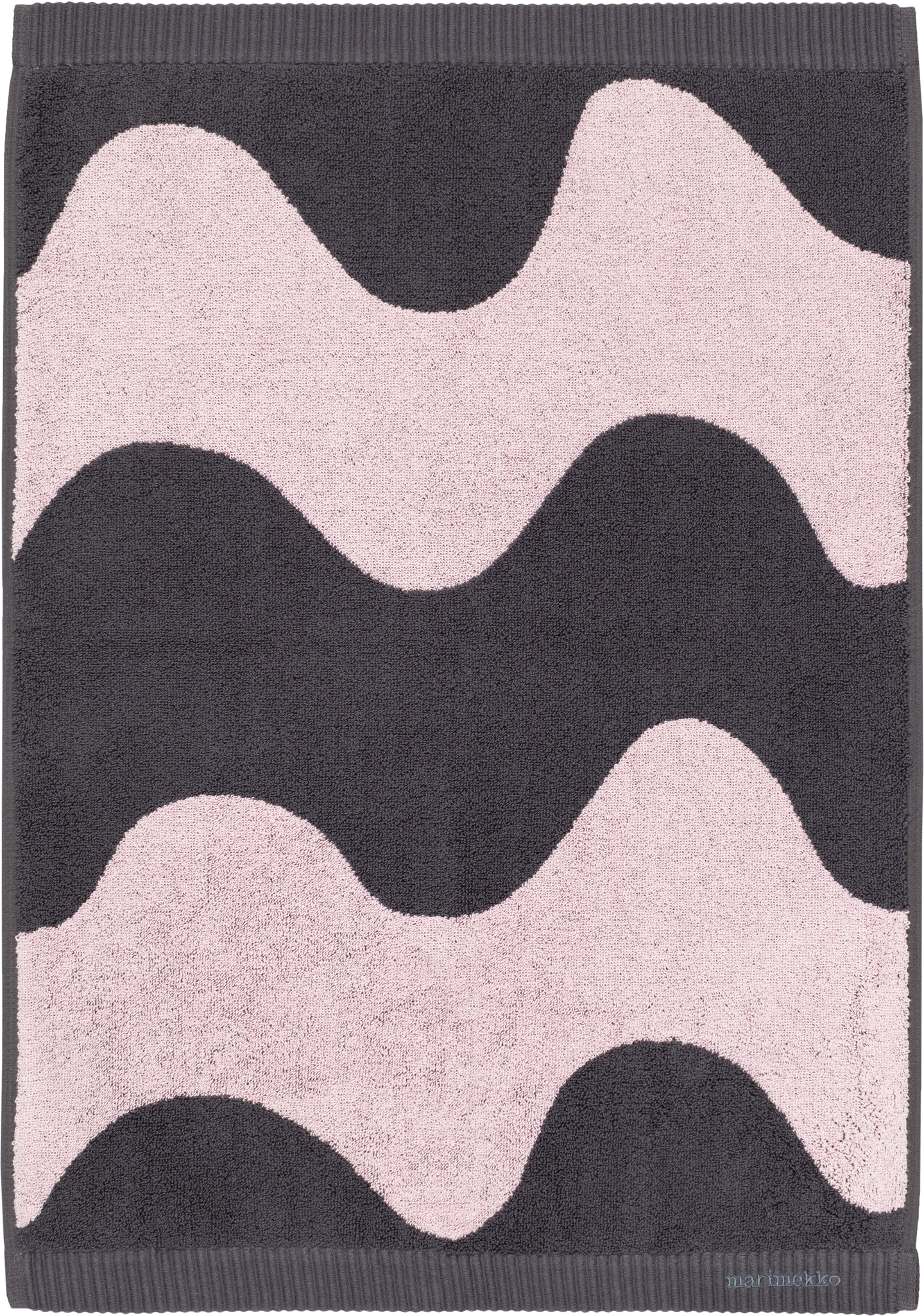 Marimekko Lokki käsipyyhe 50 x 70 cm blush-tummanharmaa