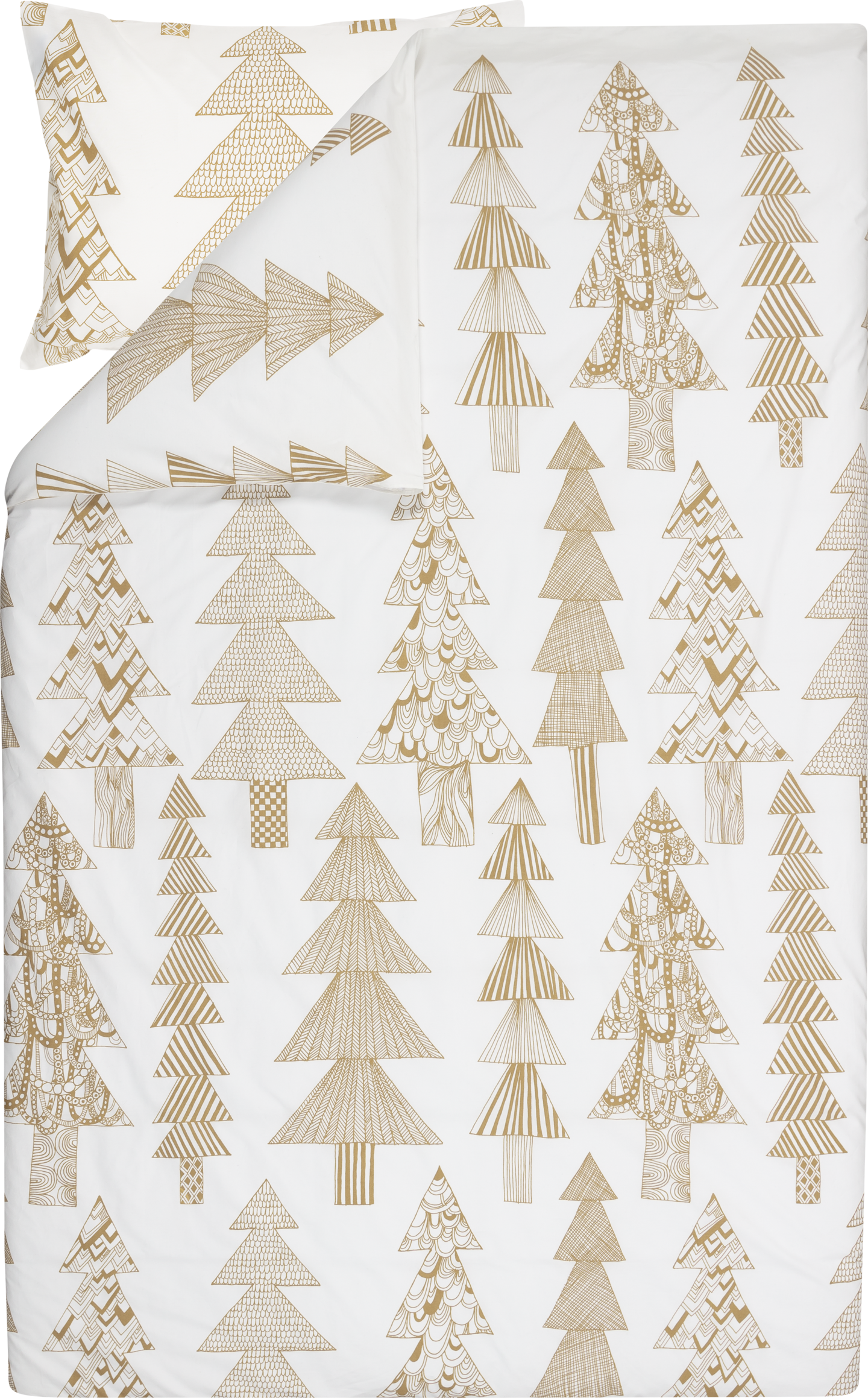 Marimekko Kuusikossa pussilakanasetti 150x210 + 50x60 cm beige