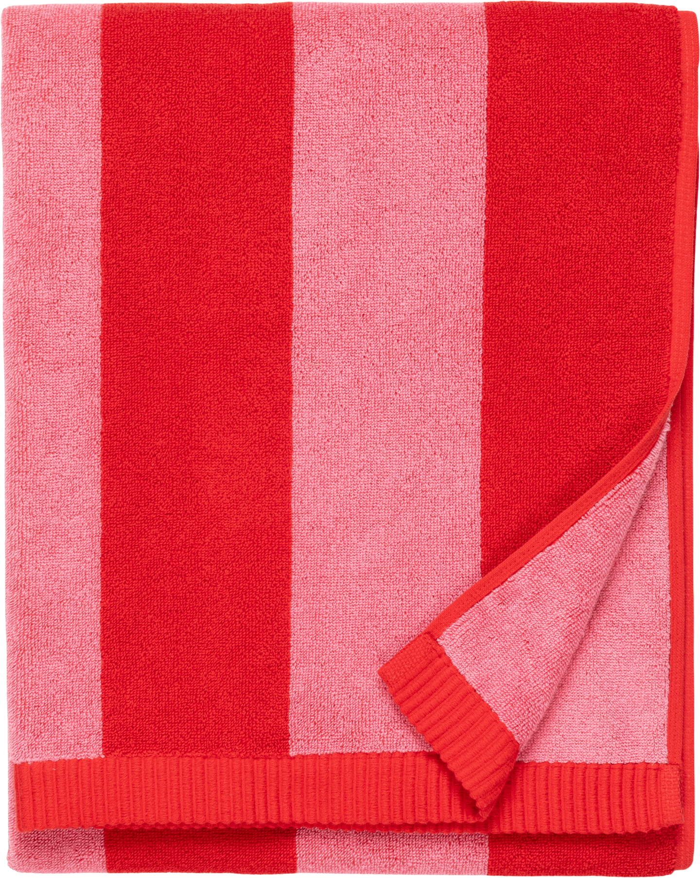 Marimekko Juhlaraita kylpypyyhe 70x140 cm vaaleanpunainen