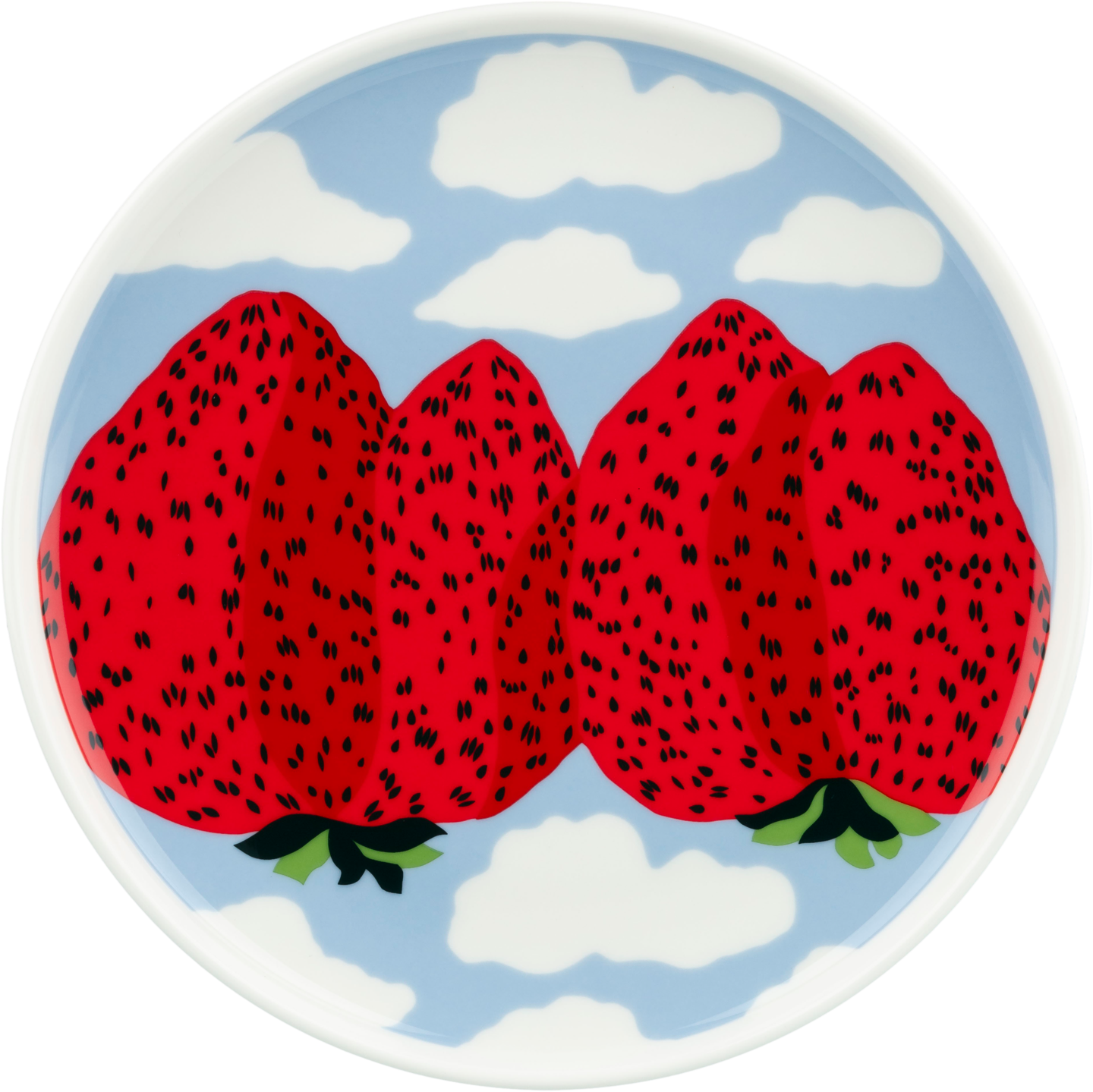 Marimekko Mansikkavuoret lautanen 20 cm