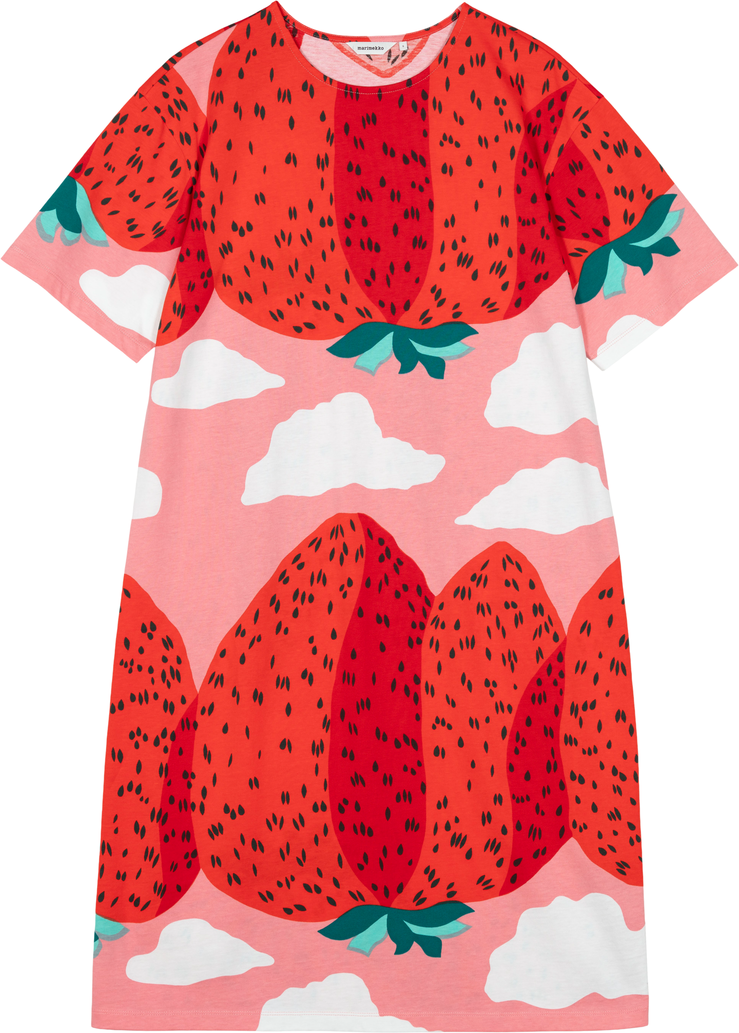 Marimekko Monomi Mansikkavuoret lyhythihainen yöpaita