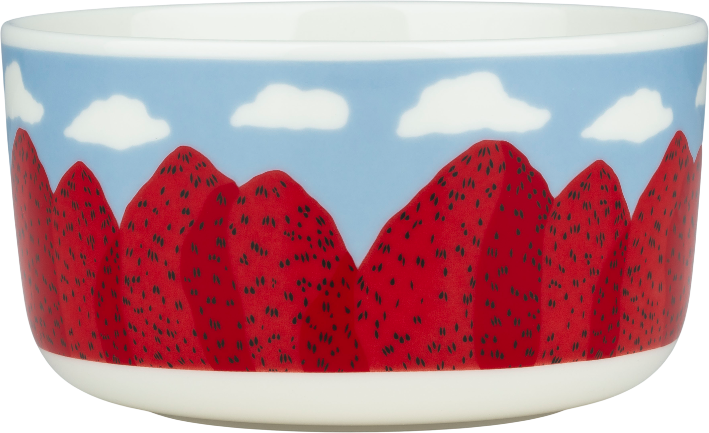 Marimekko Mansikkavuoret kulho 5 dl vaaleansininen