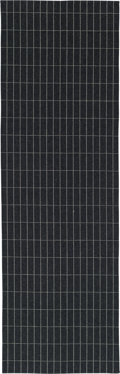 Marimekko Tiiliskivi laudeliina 46x150 cm musta-vaalea beige