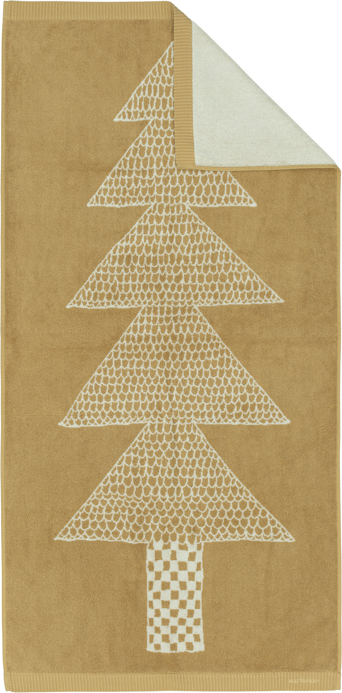 Marimekko Kuusikossa kylpypyyhe 70x140 cm kultabeige-beige